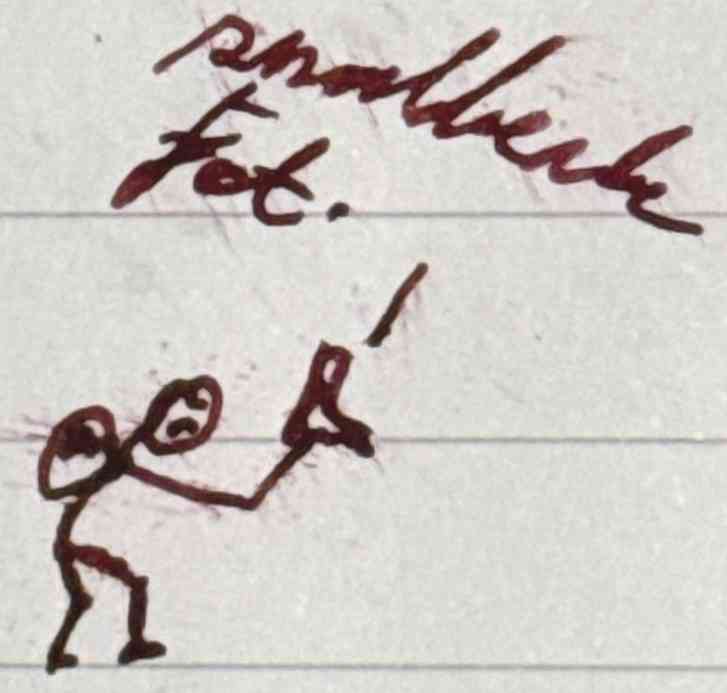 Bilde av Bob som plukker opp den snakkende foten.